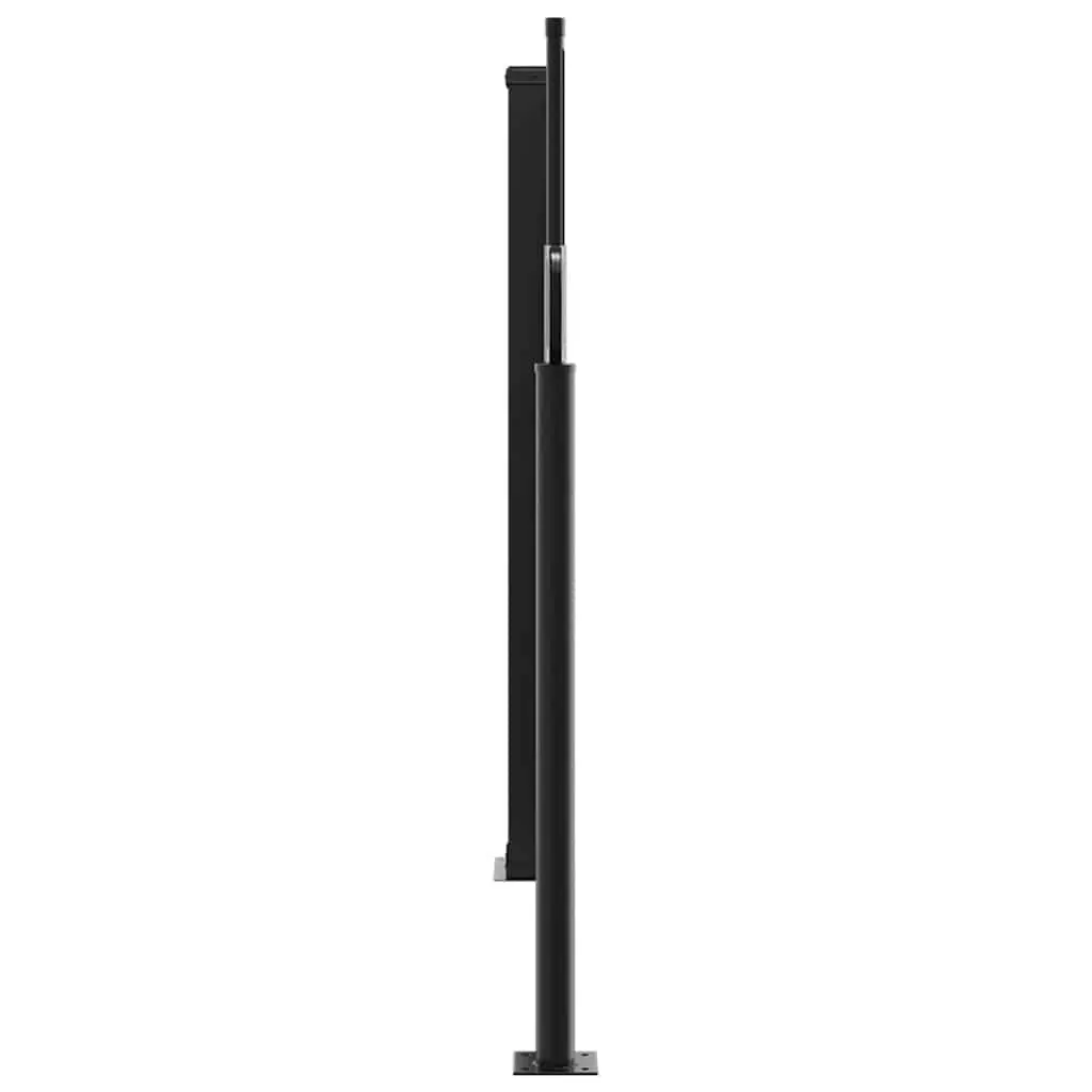 Retractable Side Awning Polyester 100x1000cm Anthracite Garden Privacy Screen Outdoor Patio Balcony