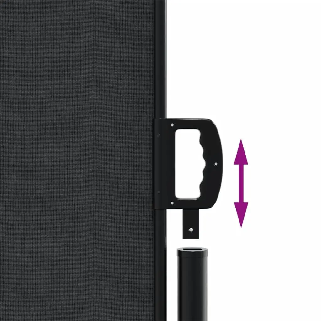 Retractable Awning Black 180x1000cm Privacy Screen Outdoor Garden Patio Terrace