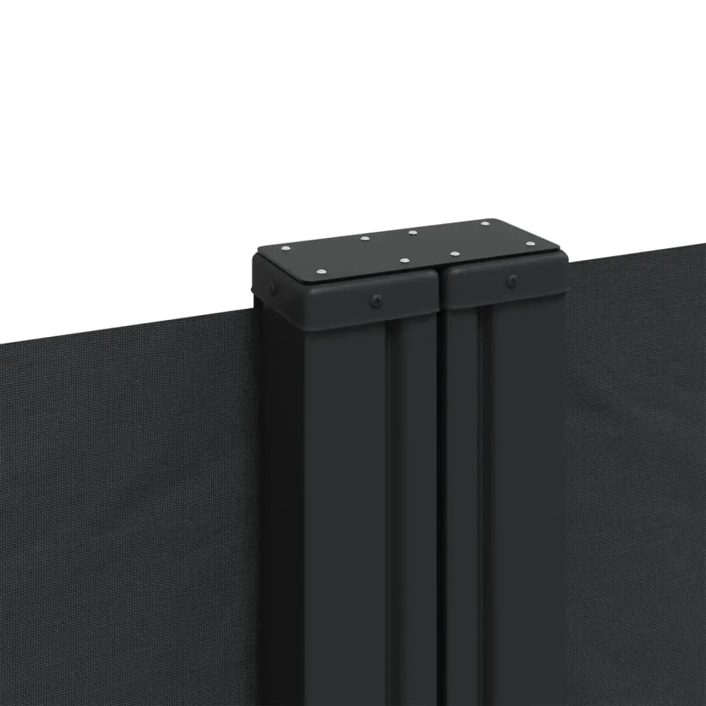 Retractable Awning Black 180x1000cm Privacy Screen Outdoor Garden Patio Terrace