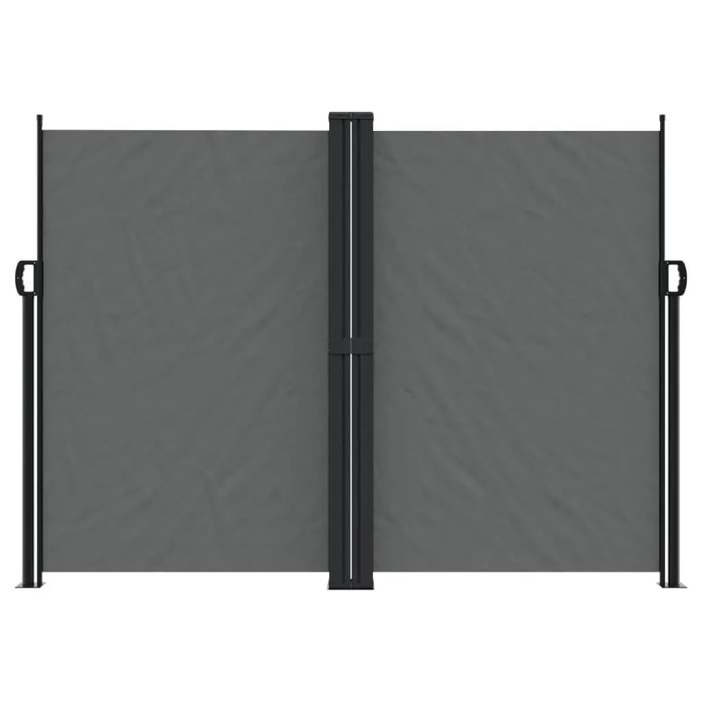 Retractable Awning Privacy Screen Anthracite Outdoor Garden 180x1000cm Balcony Terrace Patio