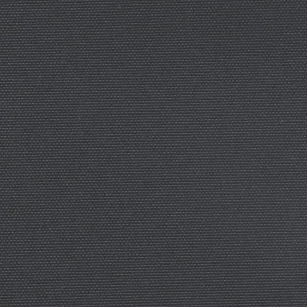 Retractable Awning Polyester Black 200x1000cm Outdoor Garden Privacy Screen