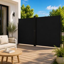 Versatile Black Retractable Awning for Your Home