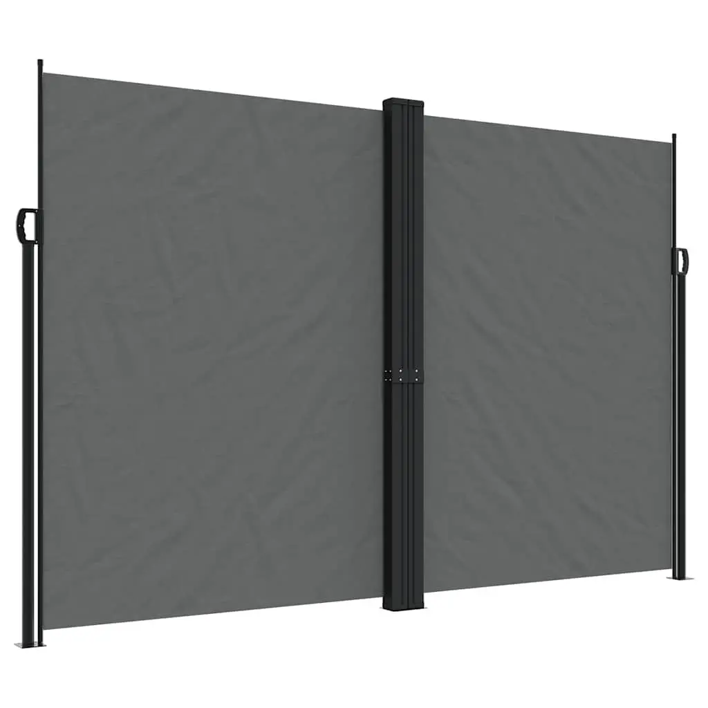 Retractable Side Awning Privacy Screen Outdoor Garden 220 x 1200 cm Anthracite