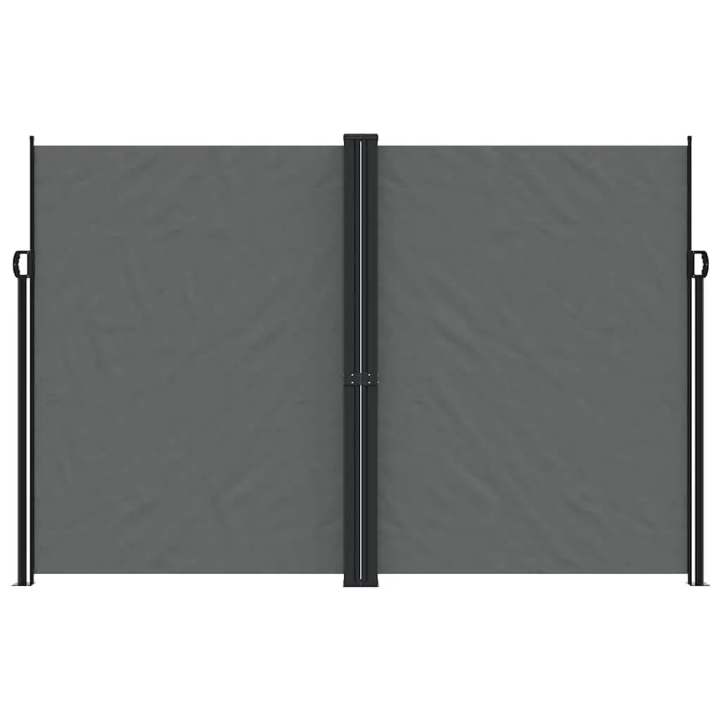 Retractable Side Awning Privacy Screen Outdoor Garden 220 x 1200 cm Anthracite