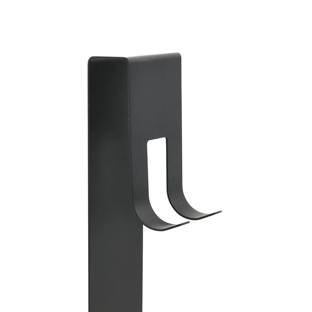 Hanging Shower Caddy Stainless Steel Black 2-in-1 Storage Organizer with Hooks for Towels and Bath Essentials
