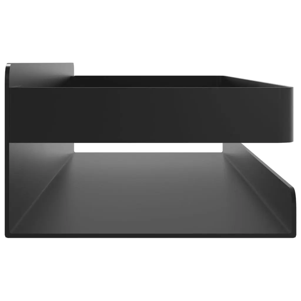 Shower Shelf Storage Organiser Stainless Steel 30 x 10 x 6 cm Black