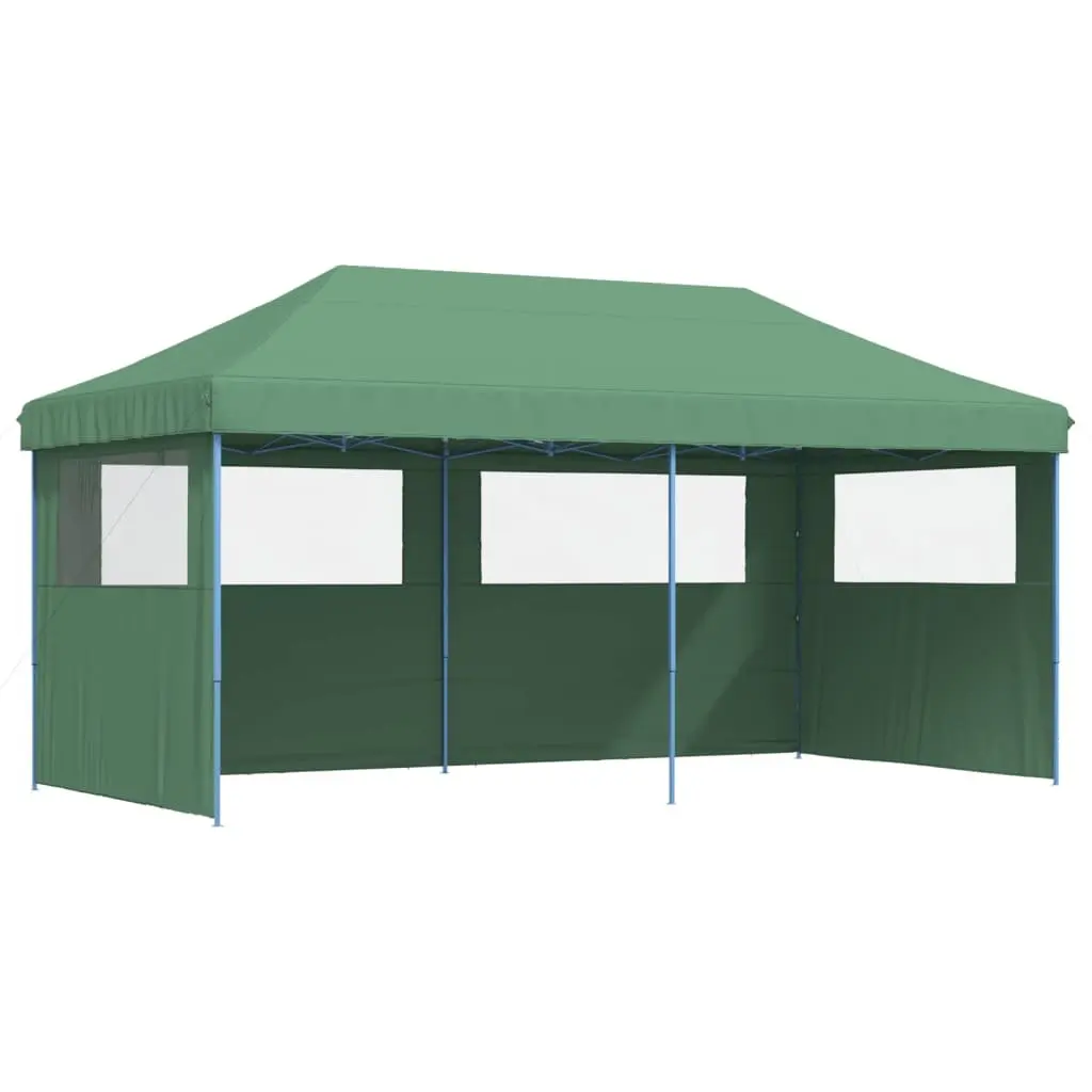 Pop-Up Party Tent Oxford Fabric 3 Sidewalls Green Outdoor Gazebo Canopy