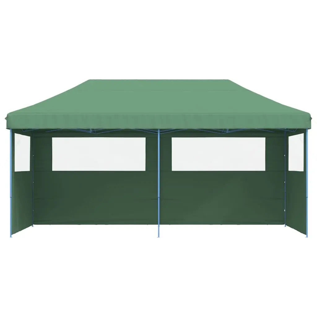 Pop-Up Party Tent Oxford Fabric 3 Sidewalls Green Outdoor Gazebo Canopy
