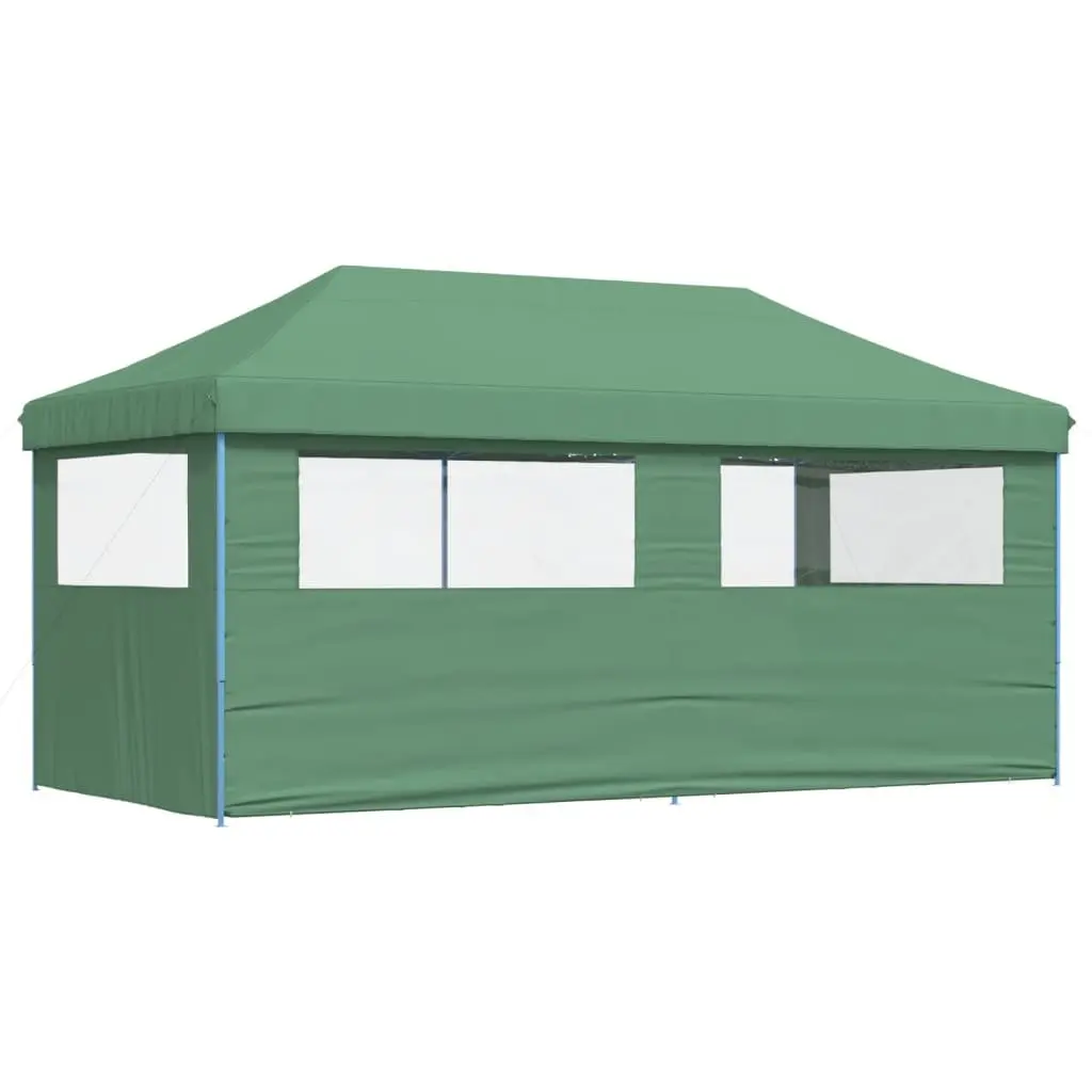 Pop-Up Party Tent Oxford Fabric 3 Sidewalls Green Outdoor Gazebo Canopy