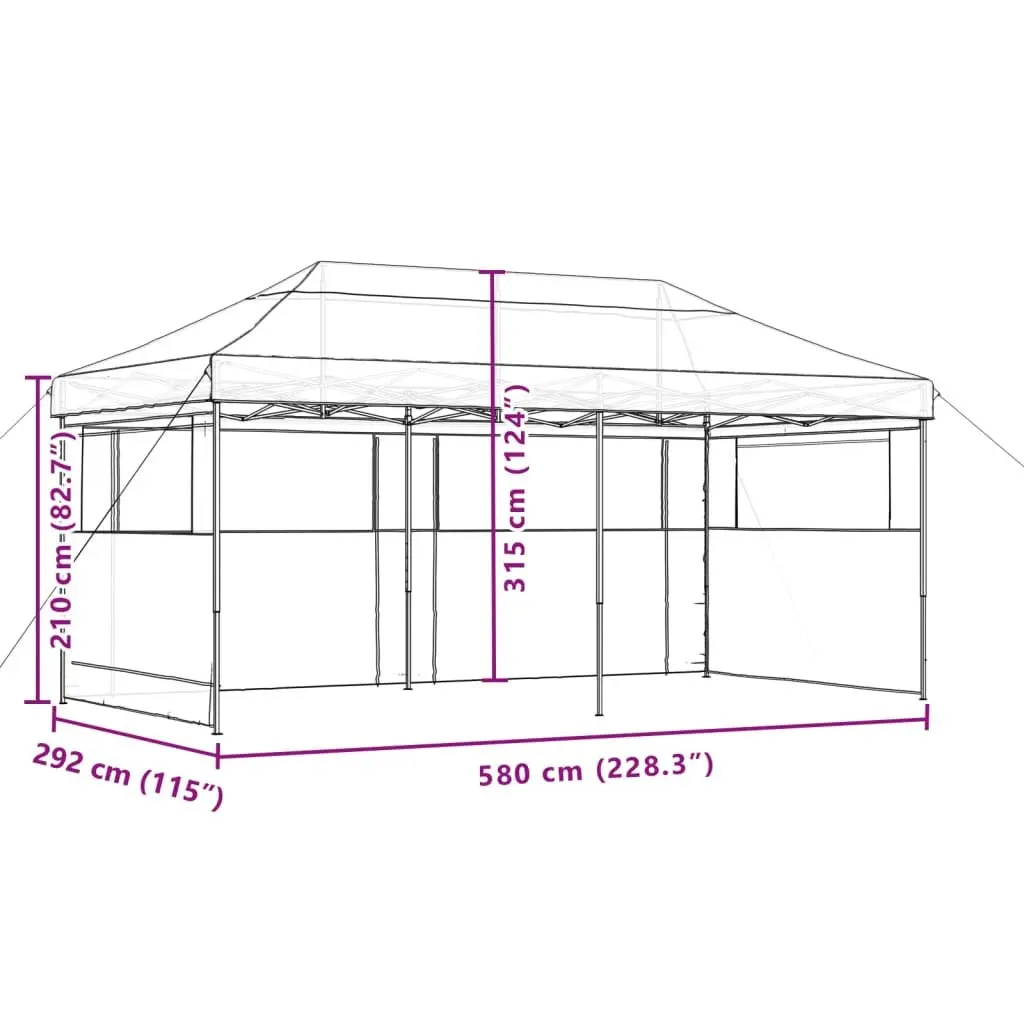 Pop-Up Party Tent Oxford Fabric 3 Sidewalls Green Outdoor Gazebo Canopy