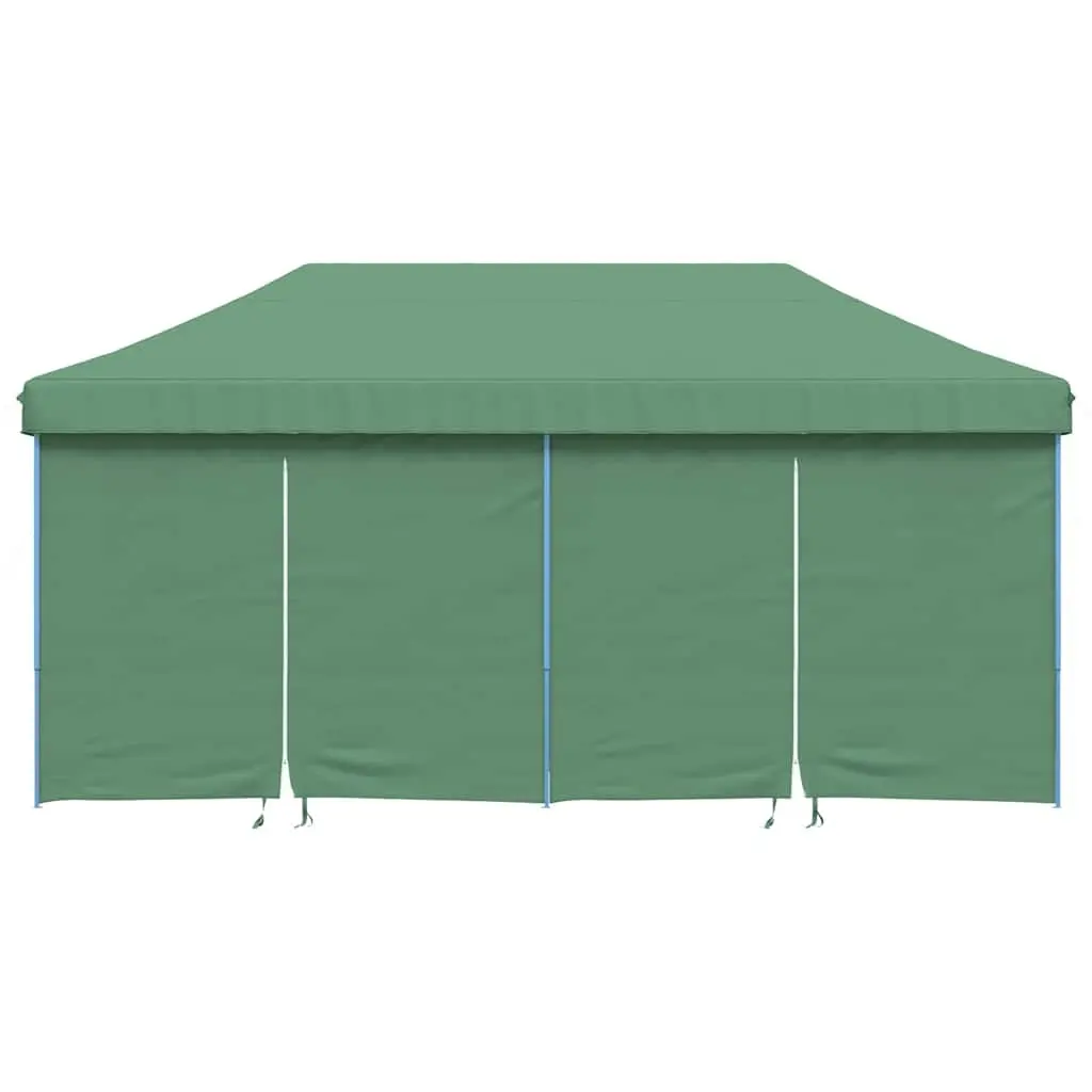 Pop-Up Party Tent Oxford Fabric 4 Sidewalls Green Outdoor Gazebo