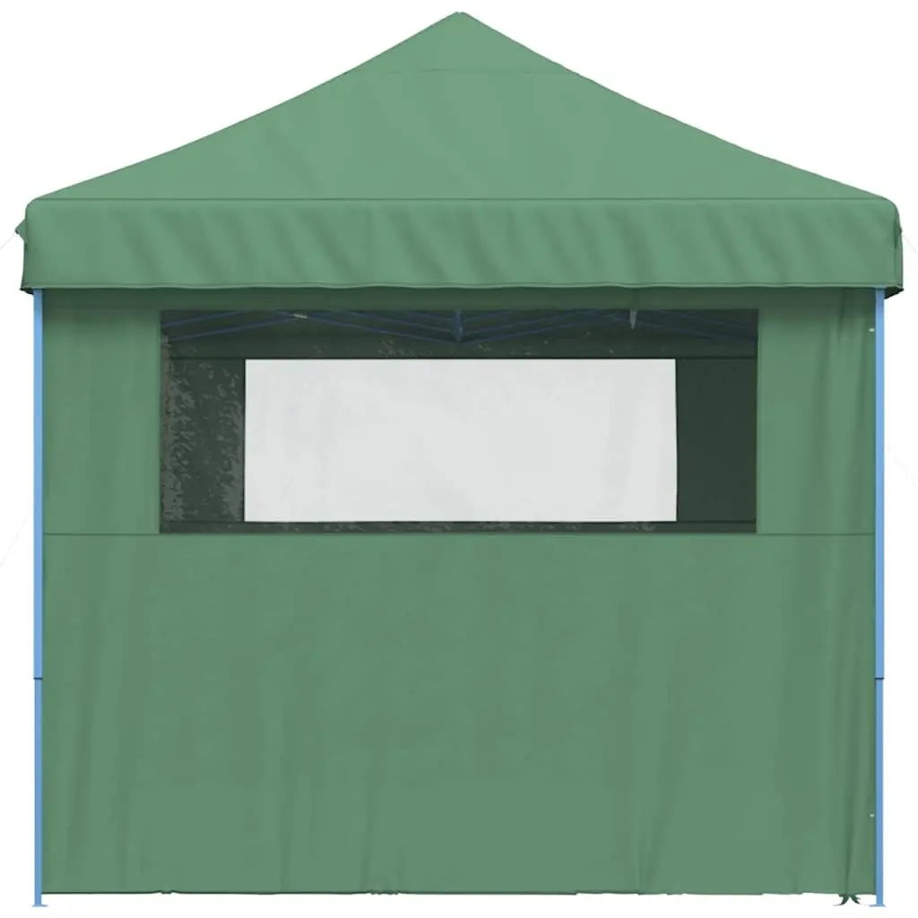 Pop-Up Party Tent Oxford Fabric 4 Sidewalls Green Outdoor Gazebo