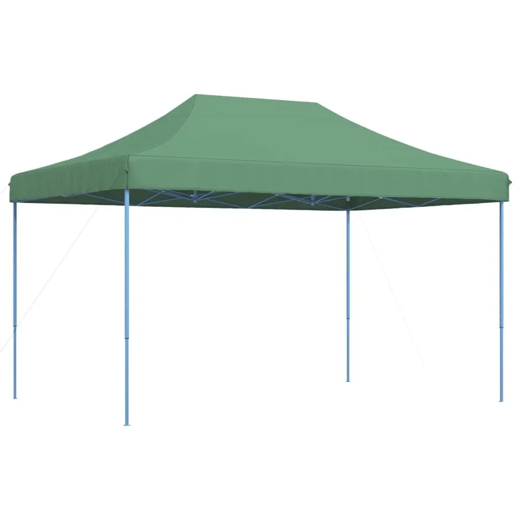 Foldable Pop-Up Party Tent Oxford Fabric Green 440 x 292 x 315 cm Outdoor Garden Gazebo Canopy Event Shelter