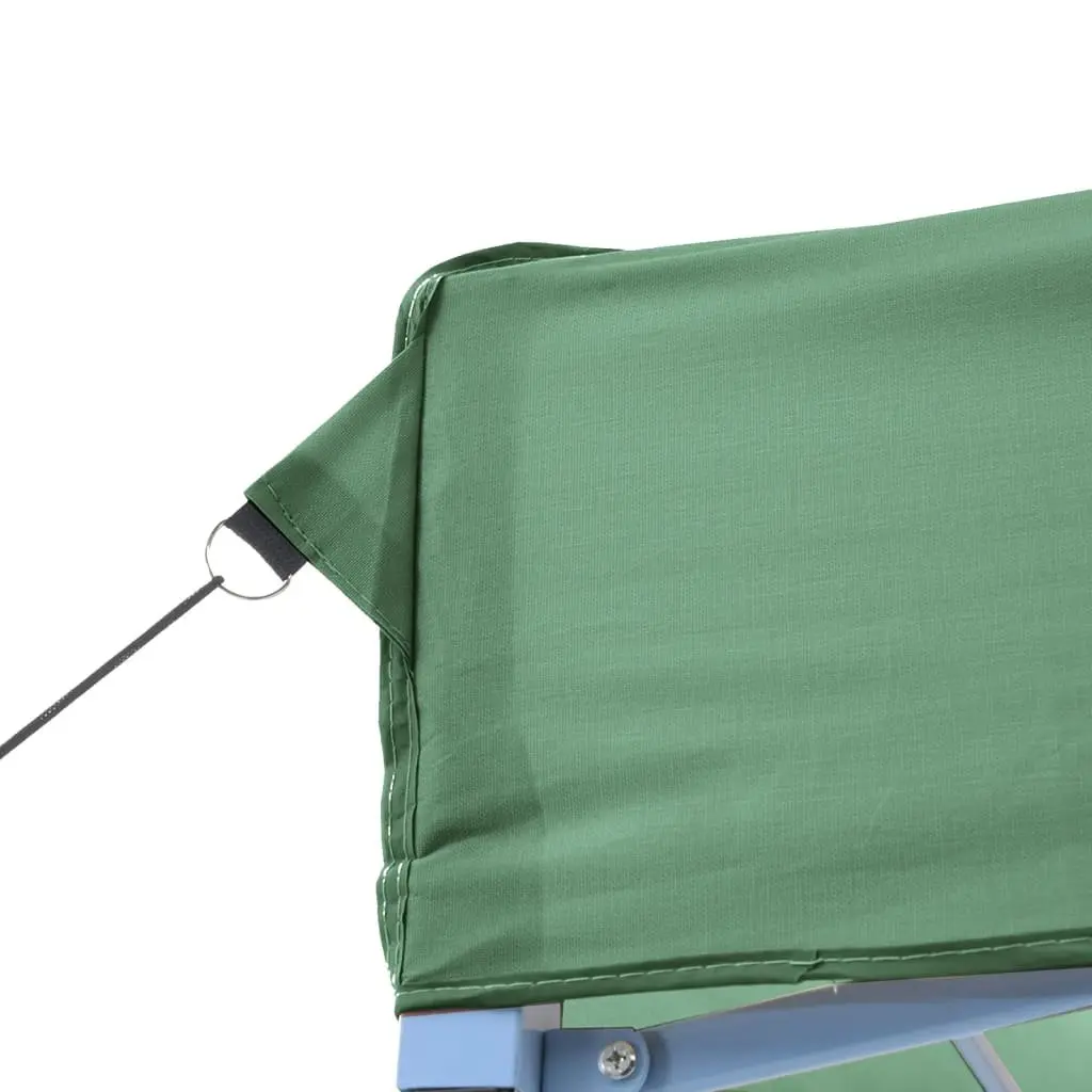 Foldable Pop-Up Party Tent Oxford Fabric Green 440 x 292 x 315 cm Outdoor Garden Gazebo Canopy Event Shelter