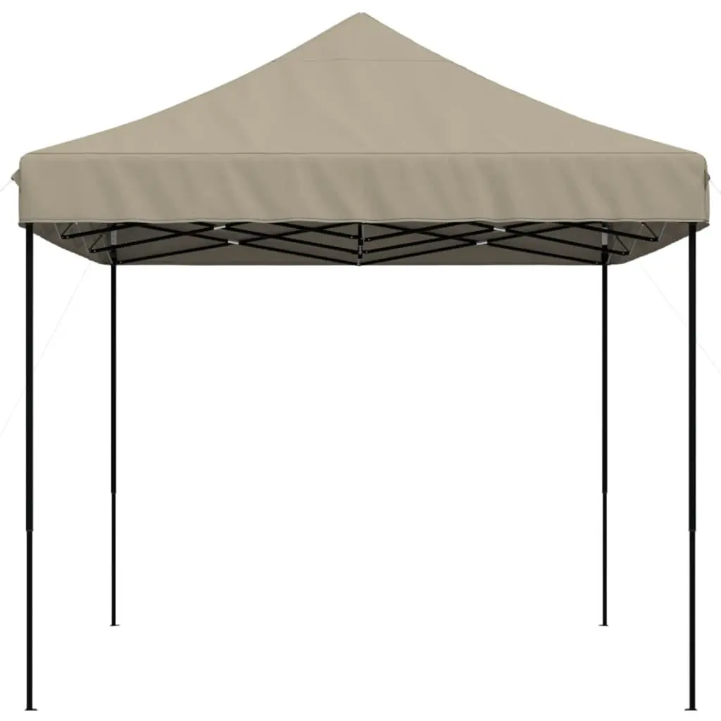 Foldable Pop-Up Party Tent Outdoor Oxford Fabric 440 x 292 x 315 cm Taupe Canopy Gazebo