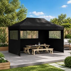 Practical Black Gazebo for Outdoor Events