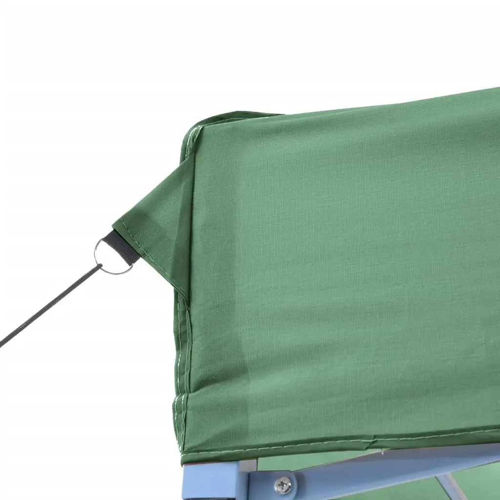 Pop-Up Party Tent Foldable Outdoor Gazebo Green with 4 Sidewalls