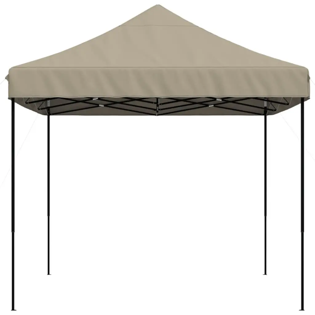 Foldable Pop-Up Party Tent Oxford Fabric 410 x 279 x 315 cm Taupe