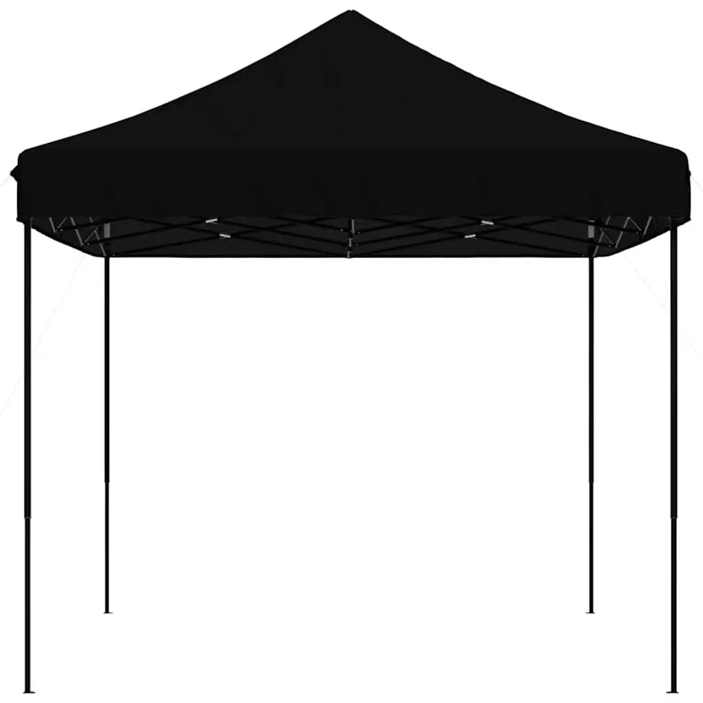 Pop-Up Party Tent Foldable Oxford Fabric 410x279x315cm Black