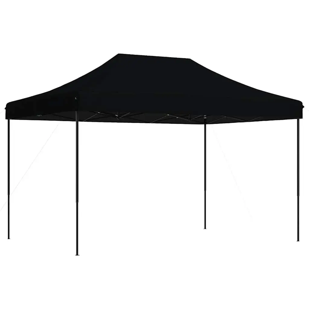 Pop-Up Party Tent Foldable Oxford Fabric 410x279x315cm Black