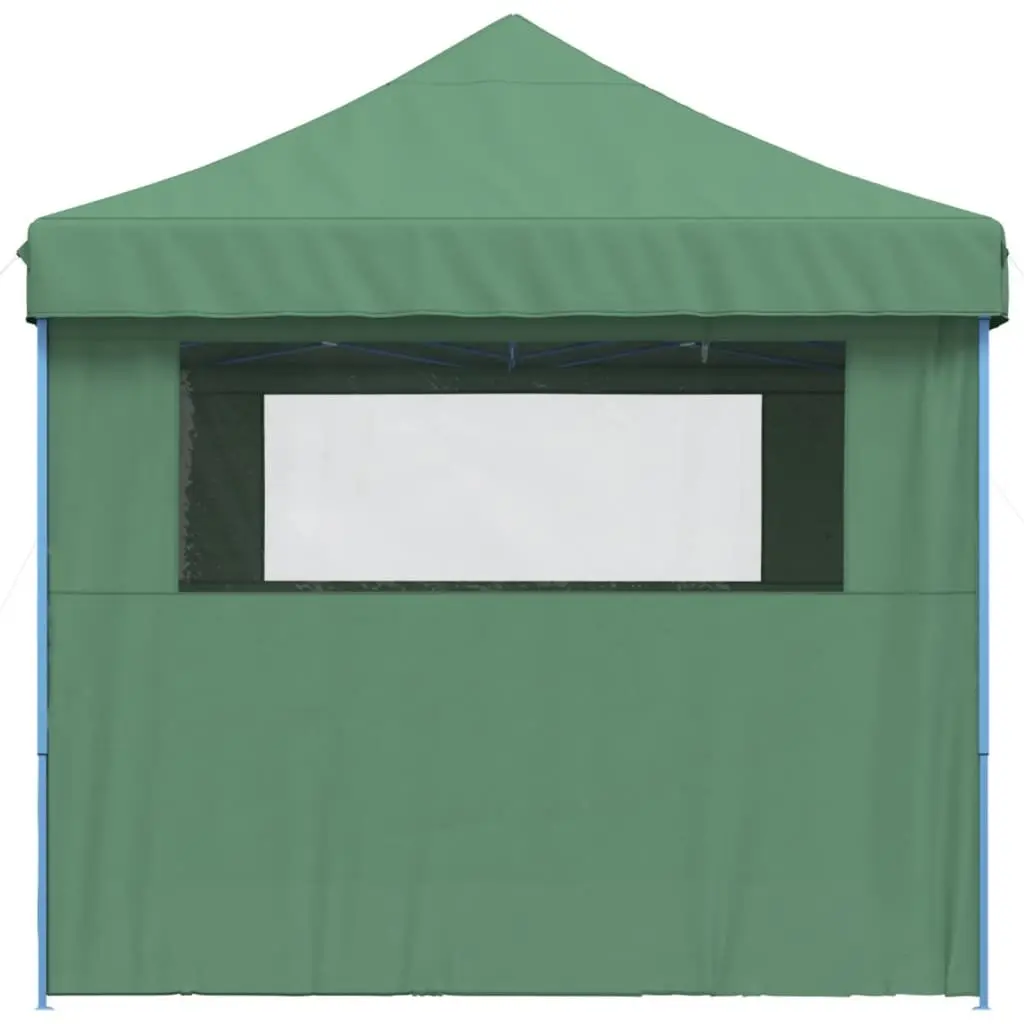 Foldable Pop-Up Party Tent Oxford Fabric 4 Sidewalls Green Outdoor Event Canopy