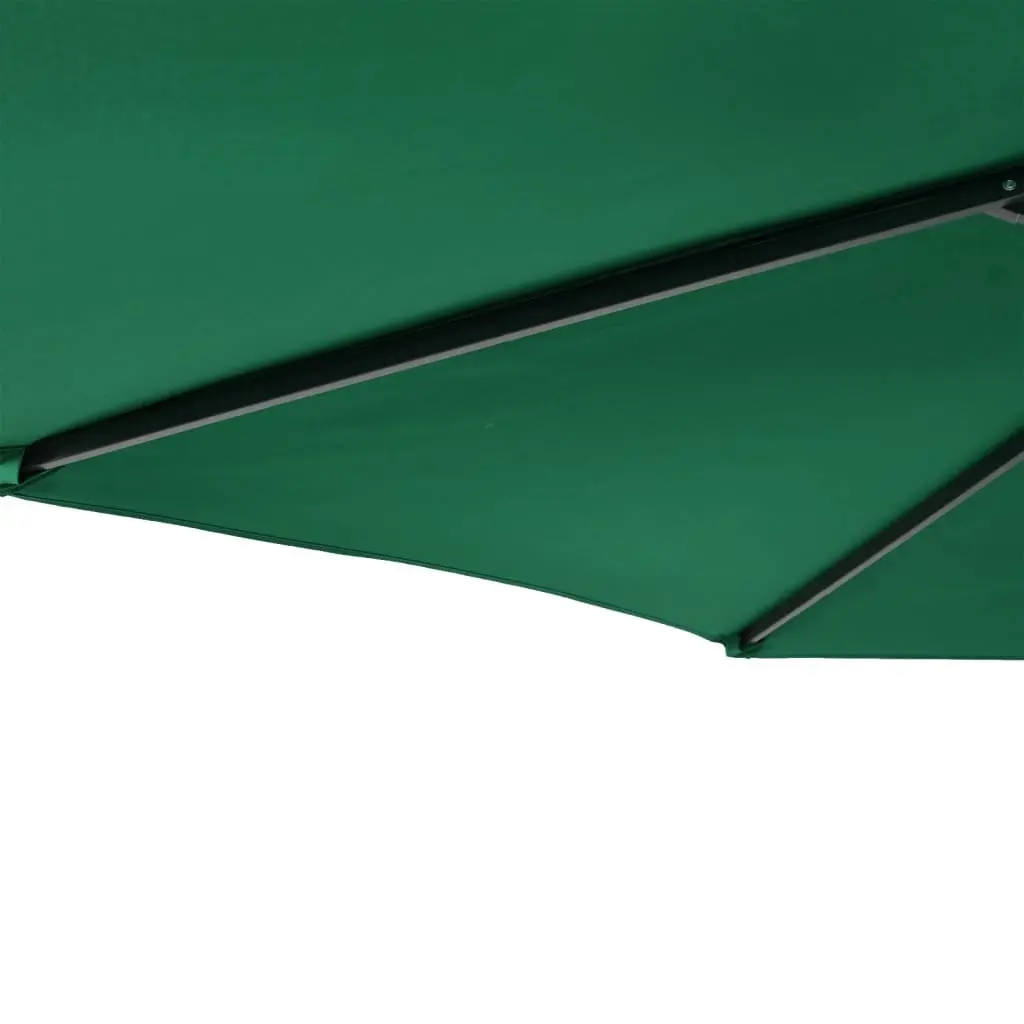 Garden Parasol Steel Crank Tilt 225x225x212cm Green