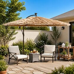 Garden Parasol with LED Lights: Perfect for Your Patio