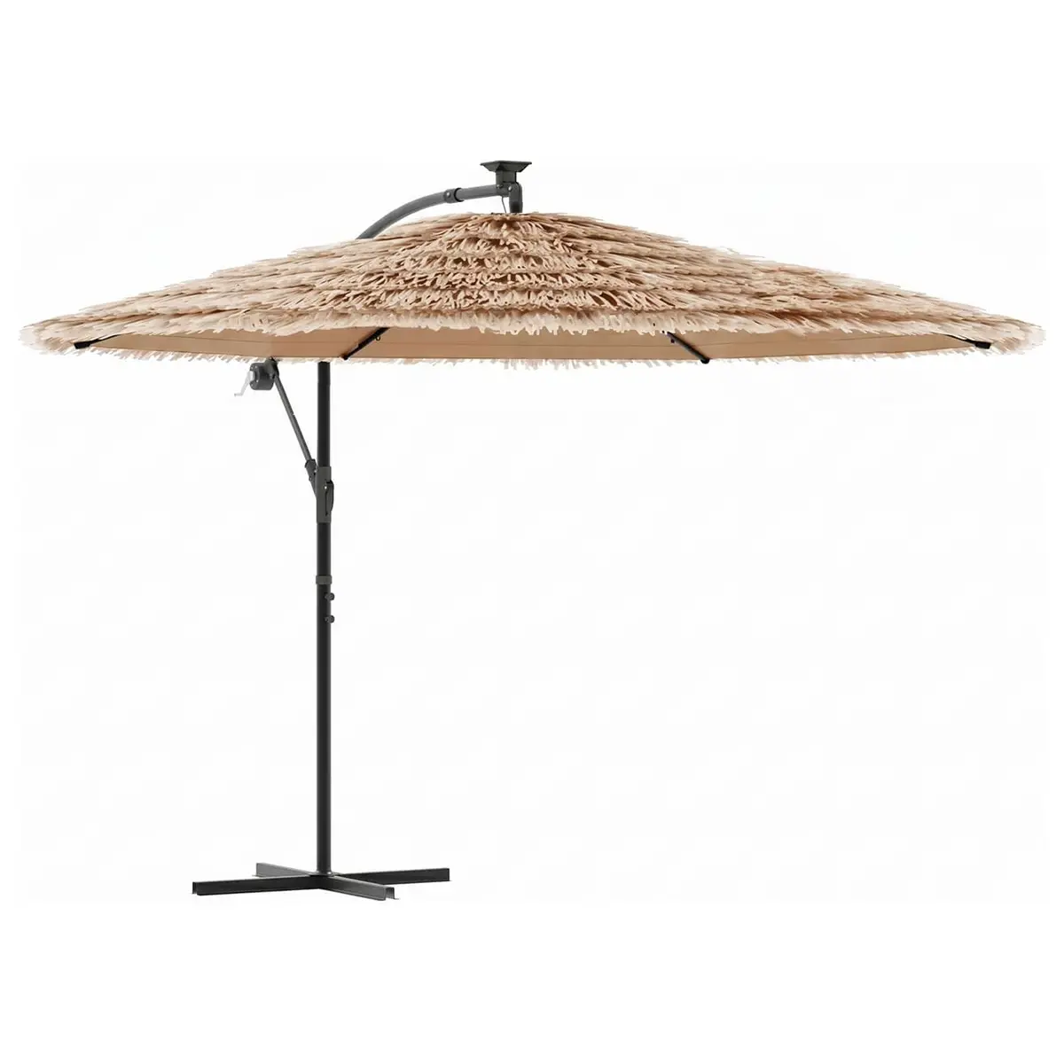 Garden Parasol Steel Pole 269cm Brown