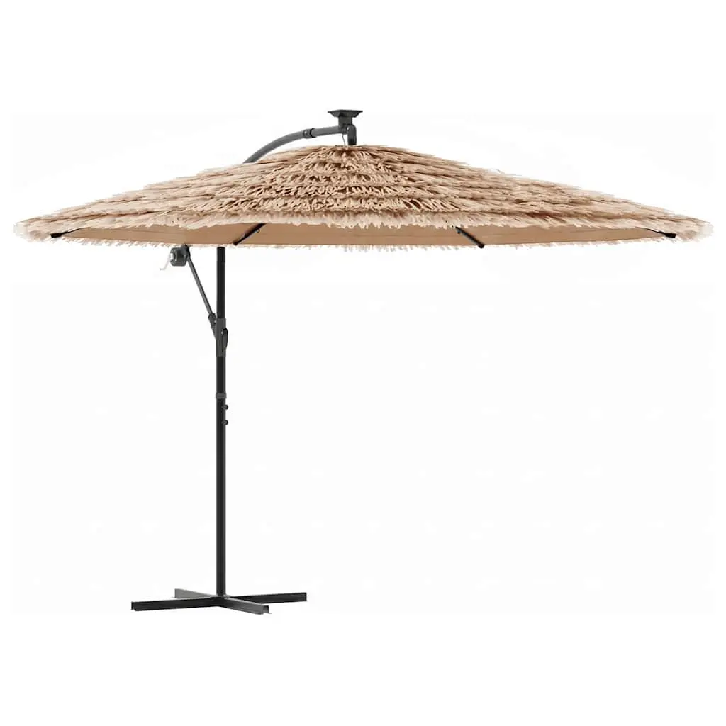 Garden Parasol Steel Pole 290cm Brown