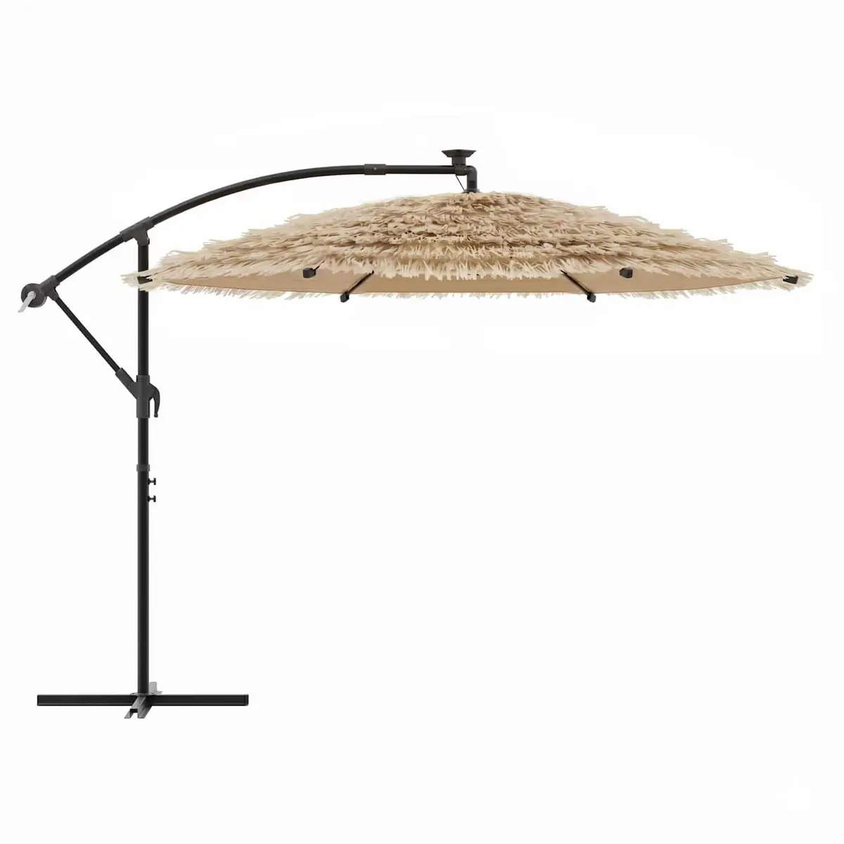 Garden Parasol Steel Pole 290cm Brown