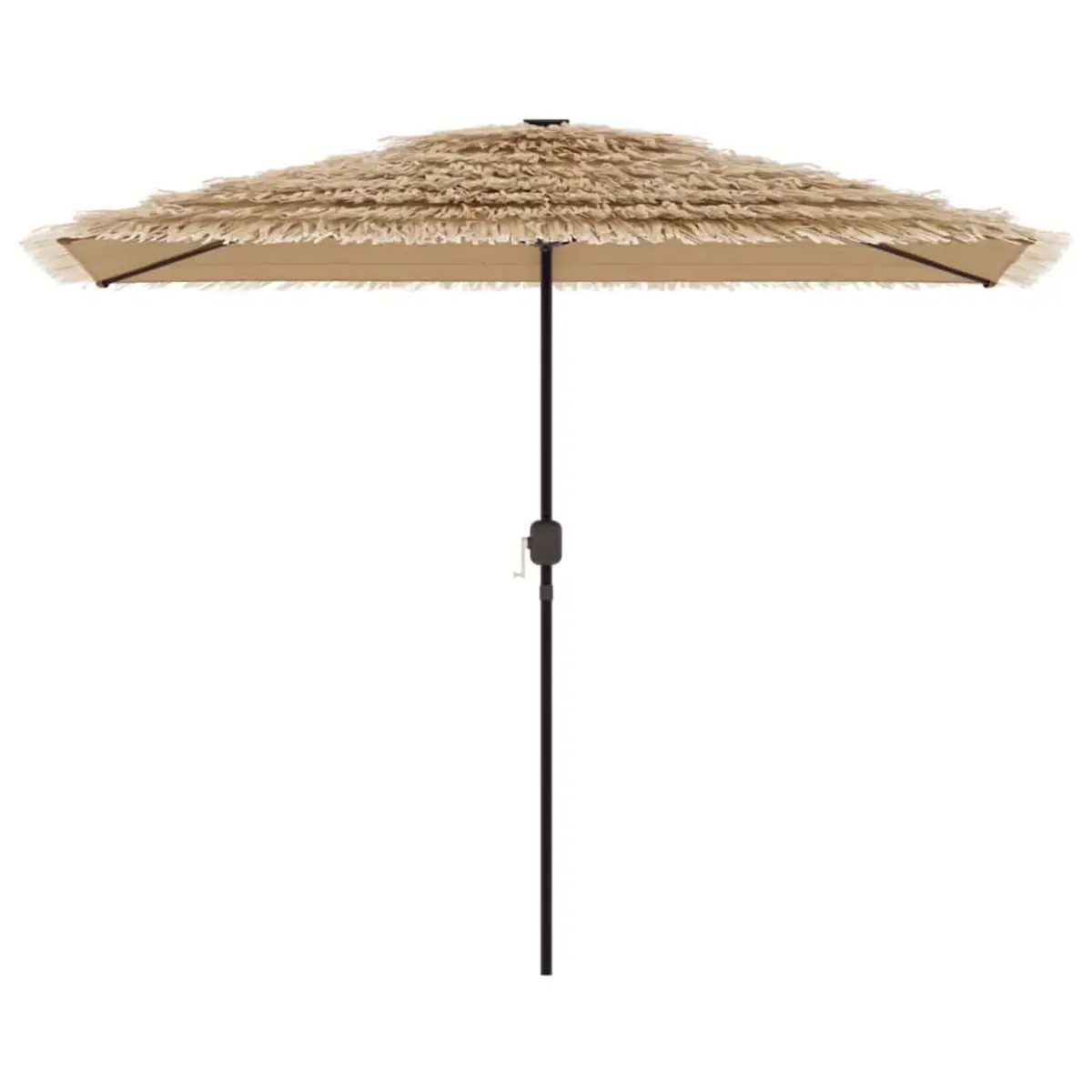 Garden Parasol Steel Brown 300x200x250cm Polyester Outdoor Umbrella Sun Shade