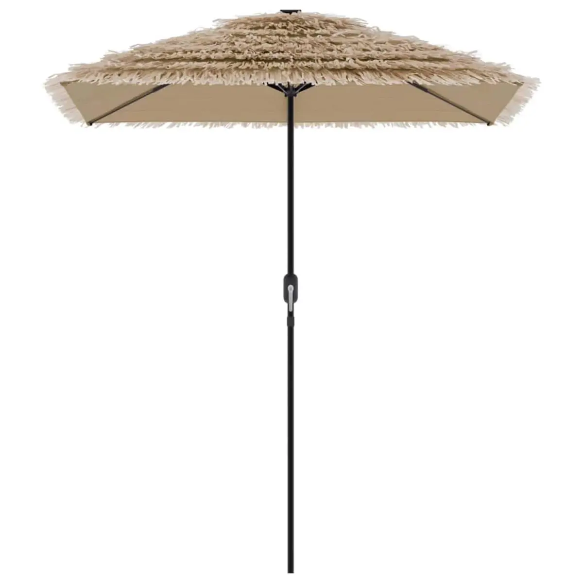 Garden Parasol Steel Brown 300x200x250cm Polyester Outdoor Umbrella Sun Shade