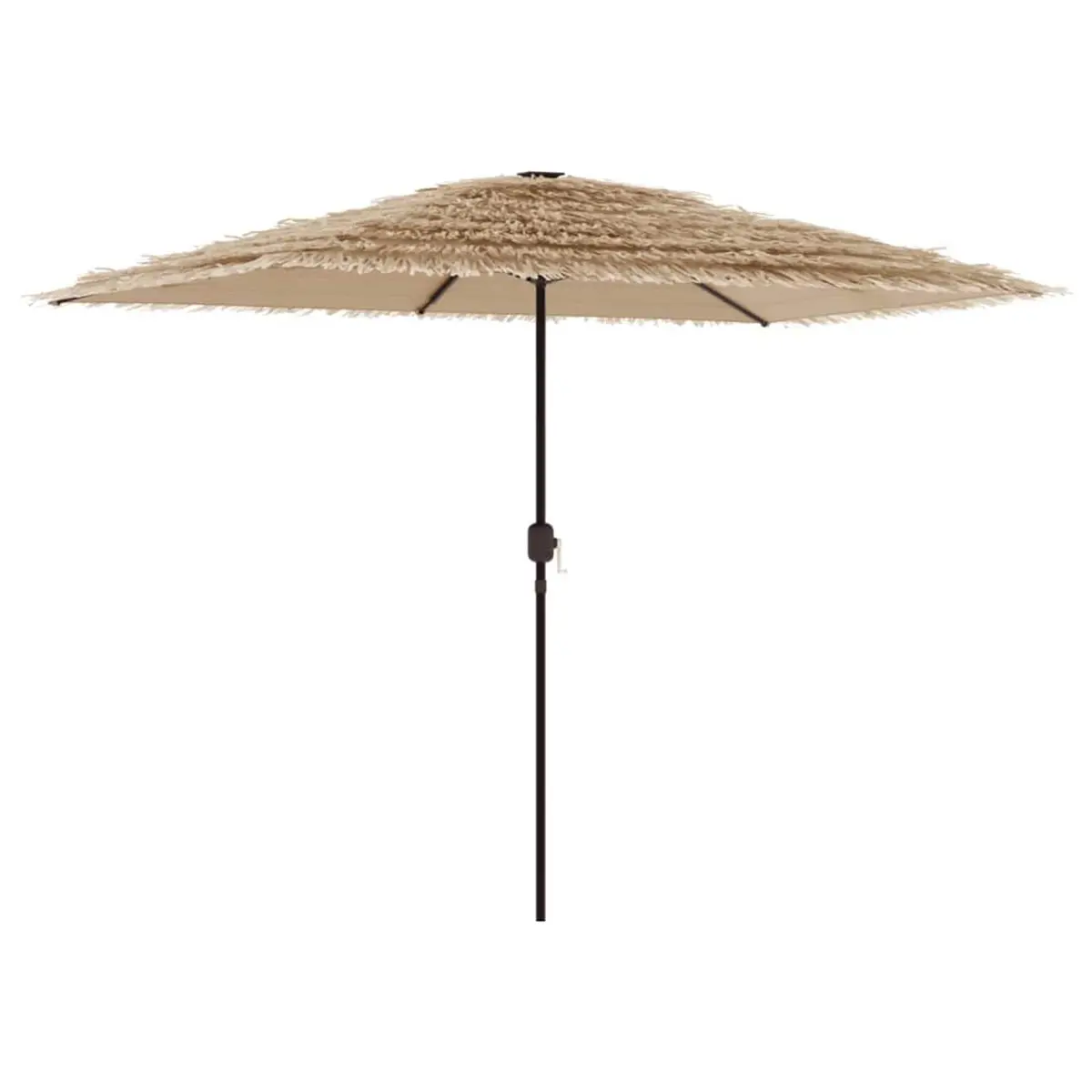 Garden Parasol Steel Brown 300x200x250cm Polyester Outdoor Umbrella Sun Shade
