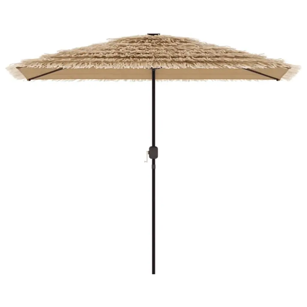 Garden Parasol Steel Brown 300x200x250cm Polyester Outdoor Umbrella Sun Shade