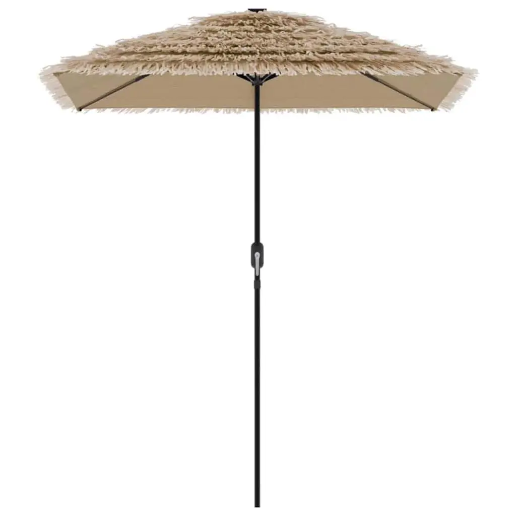Garden Parasol Steel Brown 300x200x250cm Polyester Outdoor Umbrella Sun Shade