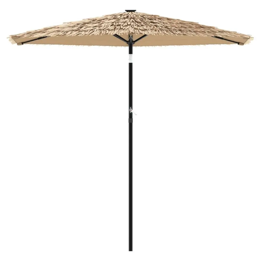 Garden Parasol Steel Crank Mechanism 268cm Brown
