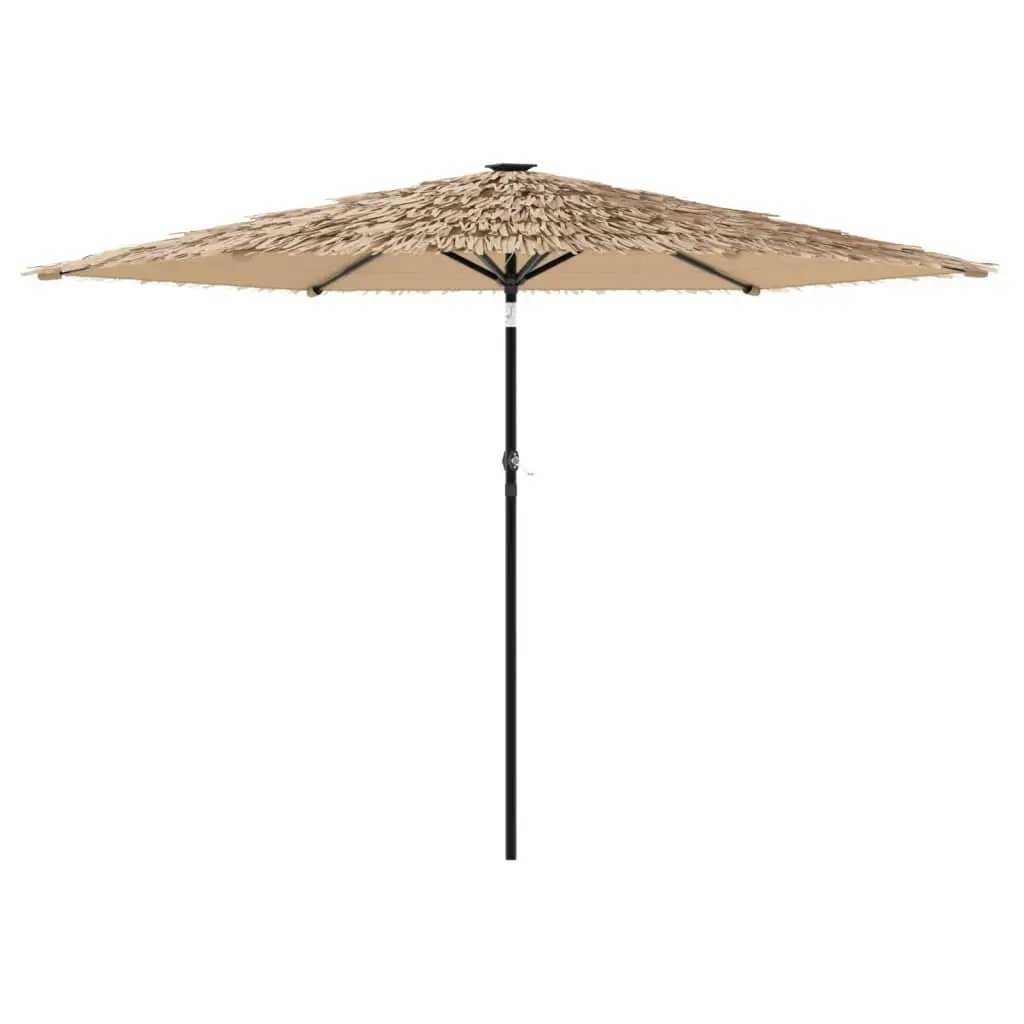 Garden Parasol Outdoor Umbrella Sun Shade Patio Crank Brown 288x288x225cm