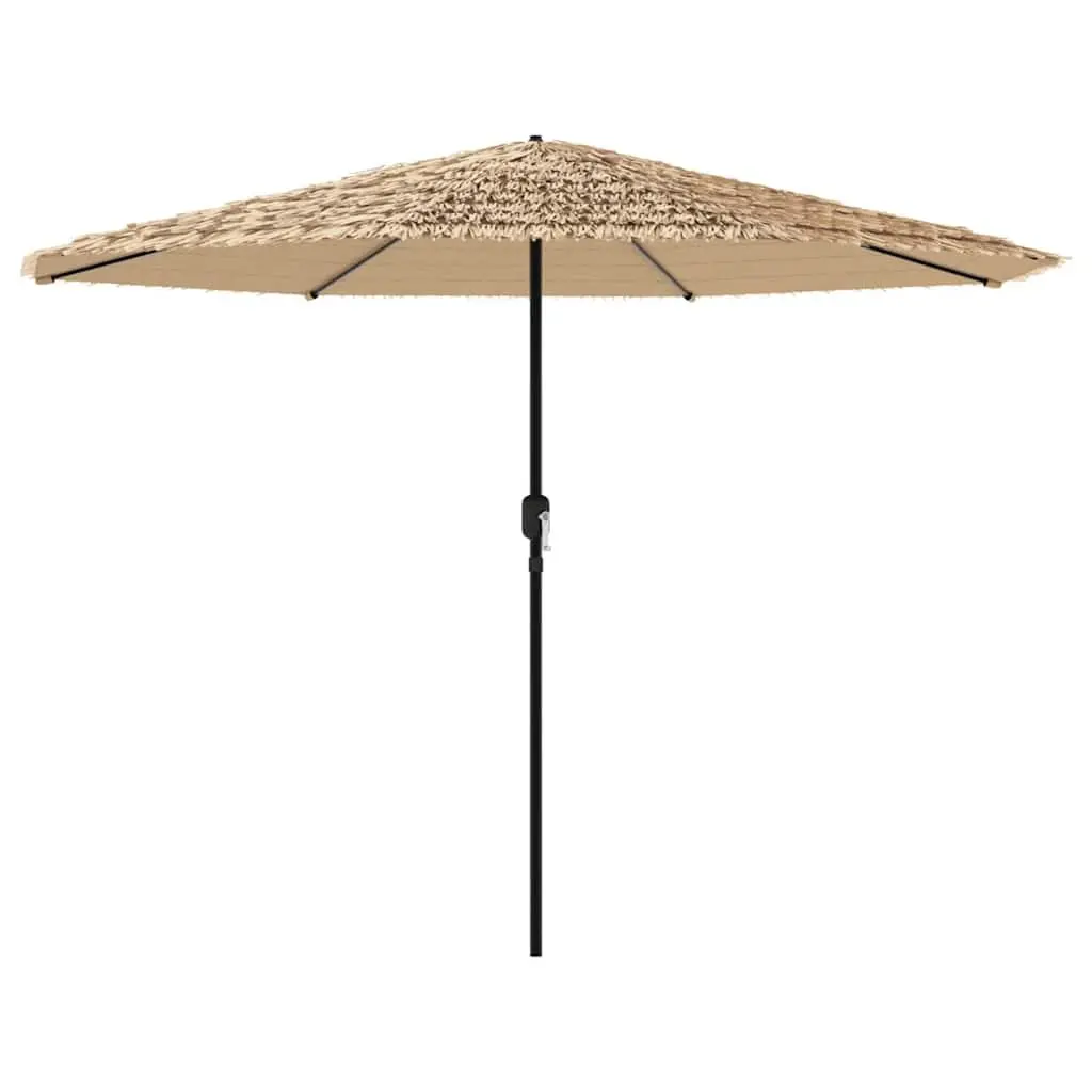 Garden Parasol Outdoor Umbrella Crank Brown 324x324x247cm Steel Pole