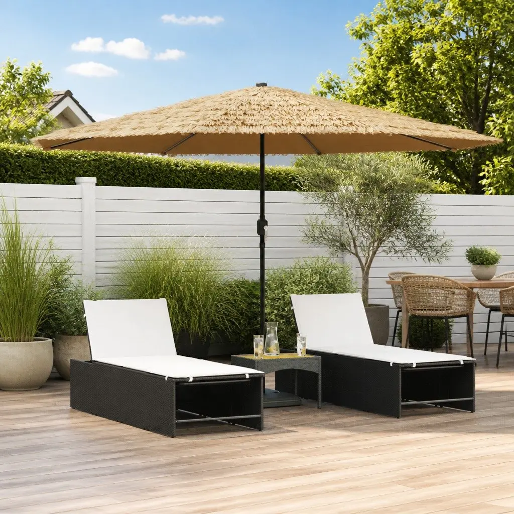 Brown Parasol for Gardens and Patios