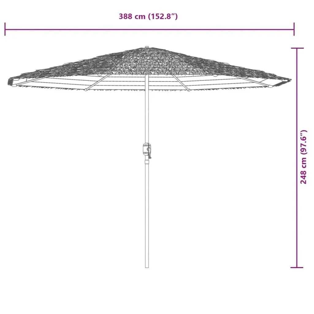 Brown Parasol for Gardens and Patios