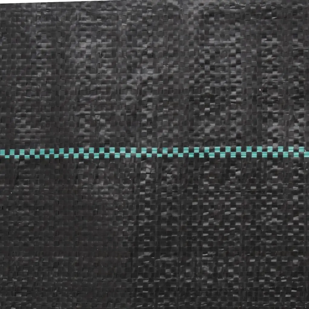Weed Control Mat Polypropylene Black 4m x 100m Landscape Fabric Durable Air Water Permeable