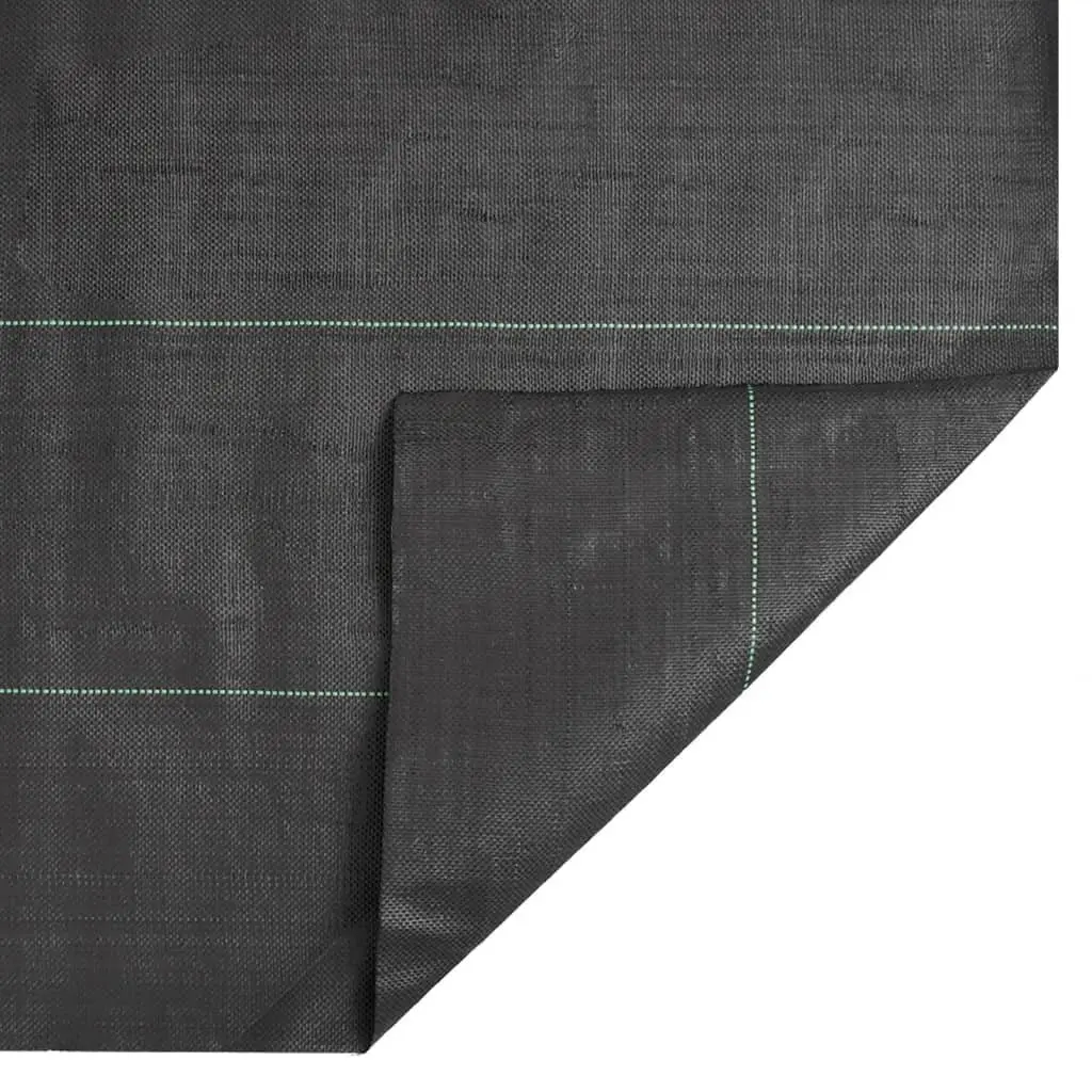 Weed Control Mat Roll 1x25m Black Durable UV Stabilised Polypropylene Landscape Fabric for Garden and Outdoor Use