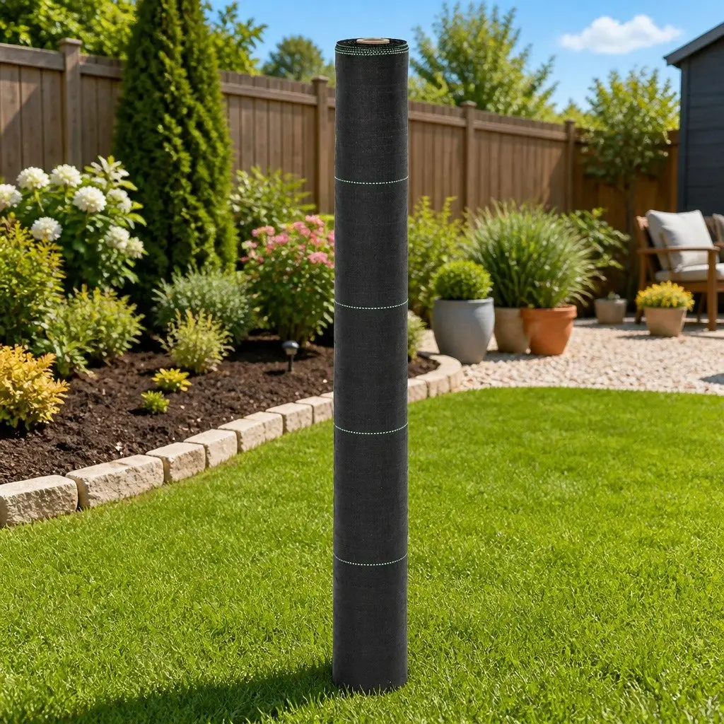 1x50m Black Weed Membrane for Home Landscaping