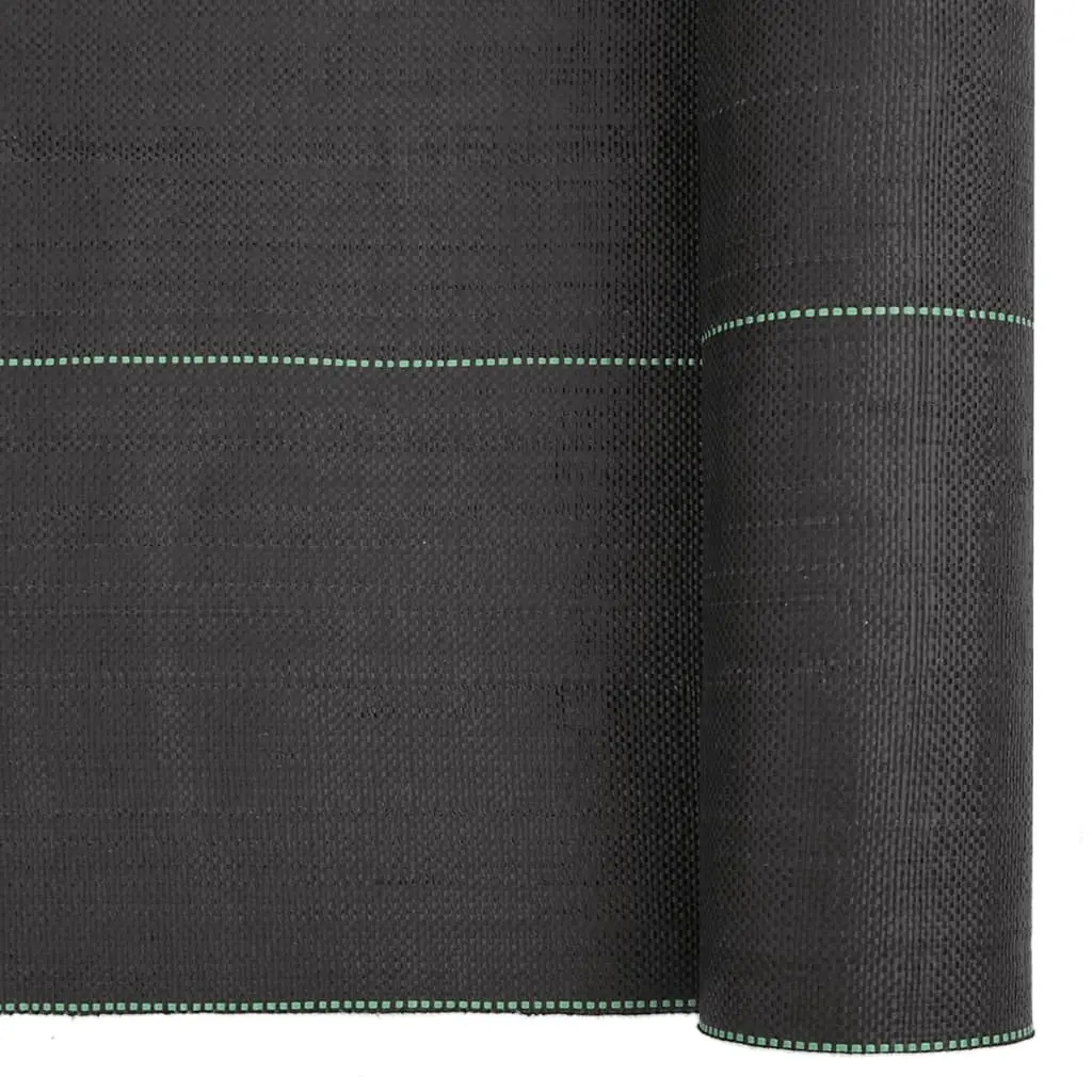 Weed Membrane Landscape Fabric Roll Polypropylene 1m x 50m Black