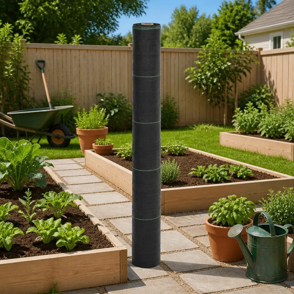 Black Weed Control Fabric for Home Use