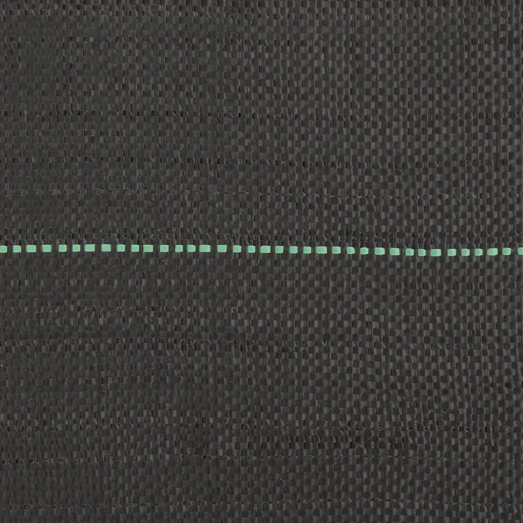 Weed Control Fabric Black Polypropylene 1m x 100m Durable UV Stabilised Landscape Membrane for Soil Moisture Retention and Weed Suppression