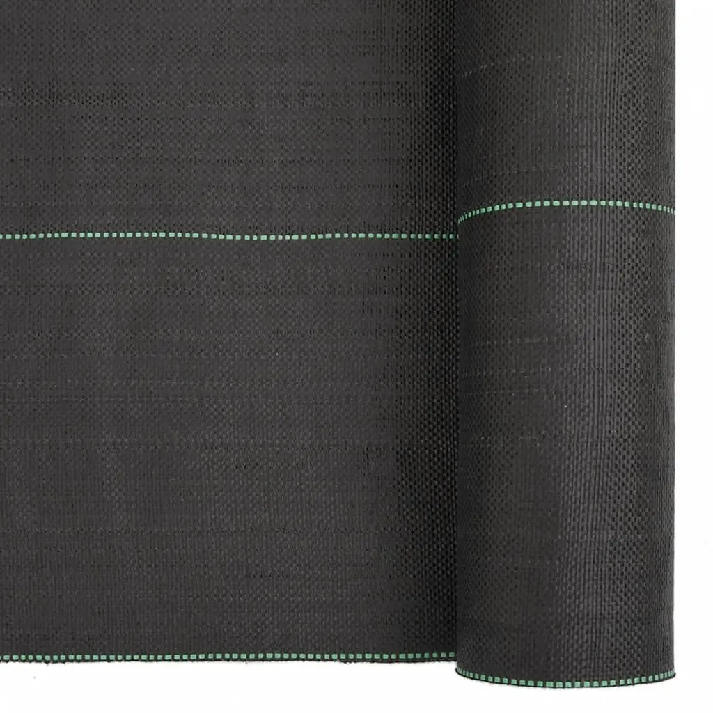 Weed Membrane Black Landscape Fabric 2x25m Garden Weed Control Suppressant Mat