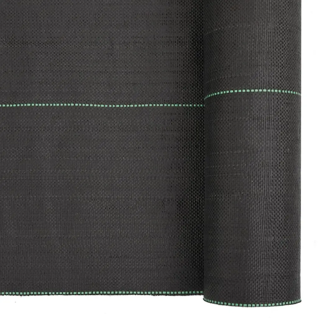 Weed Control Membrane Polypropylene Black 2x100m Durable Landscape Fabric Mat for Gardens and Outdoor Areas