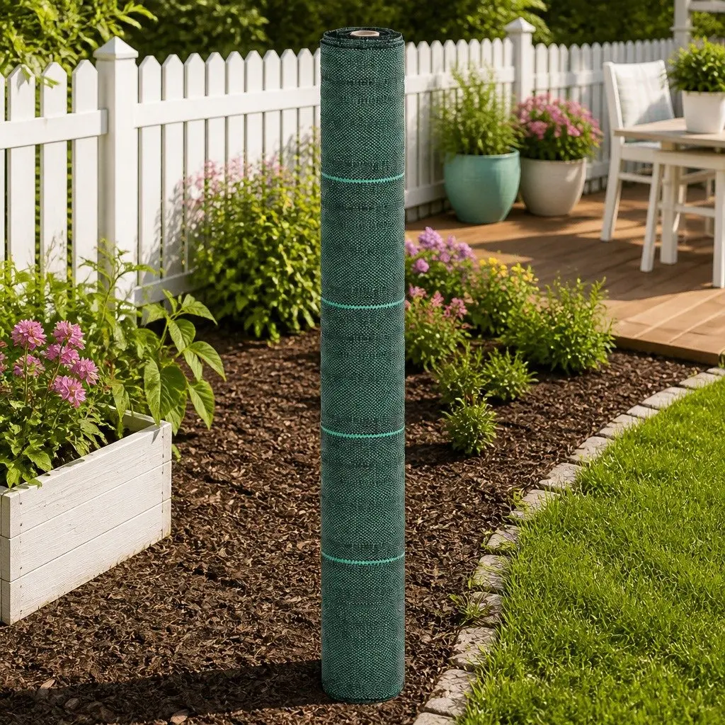 Weed Control Membrane Polypropylene Green 1x25m Durable Garden Landscape Fabric