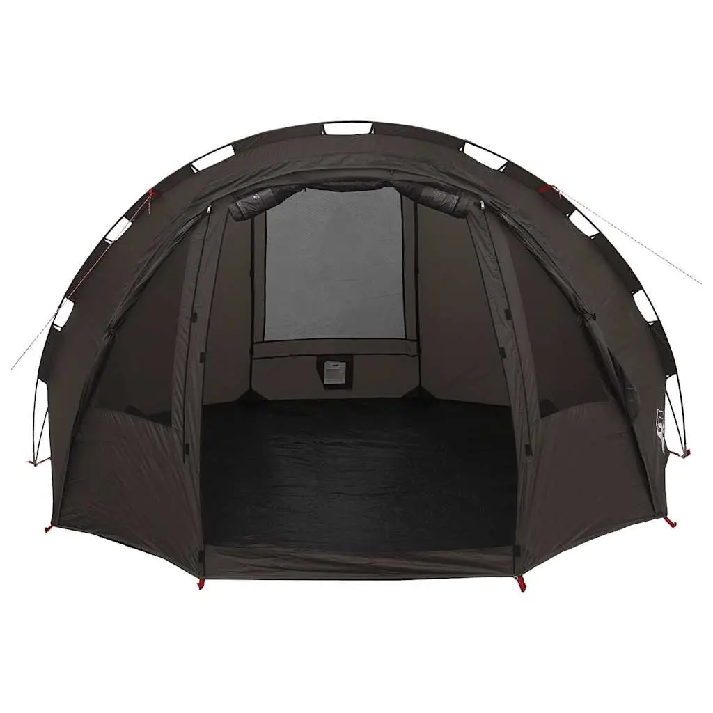 Fishing Tent Waterproof 2-Person Brown Polyester Outdoor Shelter